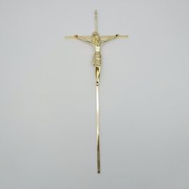 Cofre de superfície electroplacado em ouro de estilo cristão Cross Coffin ZJ-02