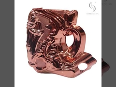 Ouro brilhante de liga de zinco de PP Acessórios de caixão